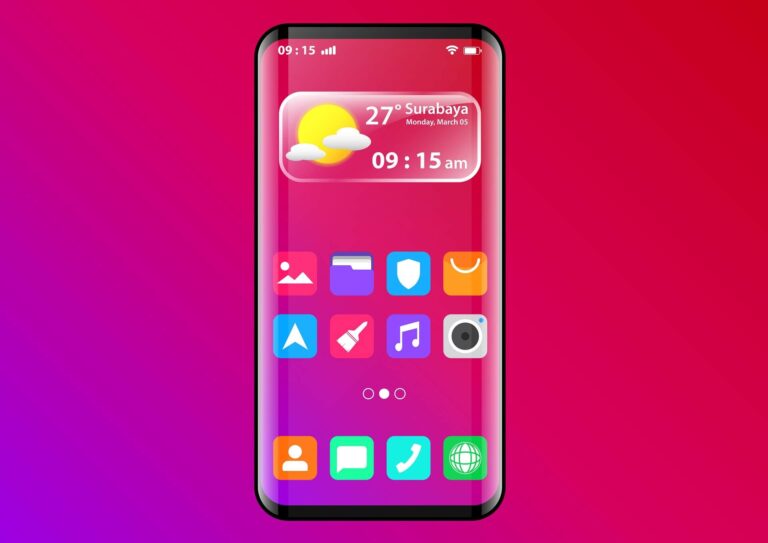 Telefon Huawei, ekran z ikonkami aplikacji
